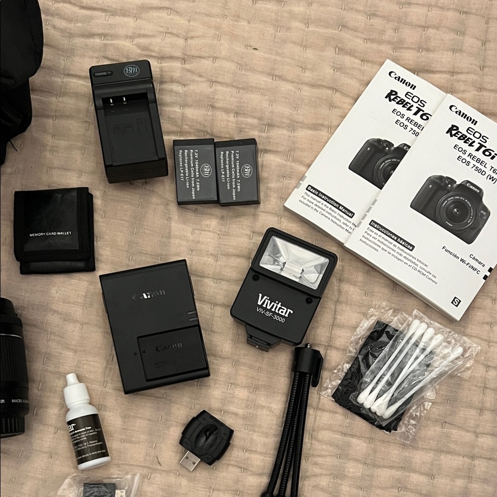 Canon EOS Rebel T6i DSLR Camera 18-55mm Lens Bundle Kit - Picture 8 of 13